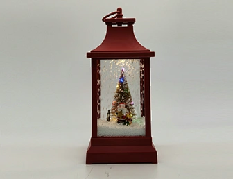 LED xmas snowing lantern