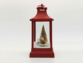 LED xmas snowing lantern