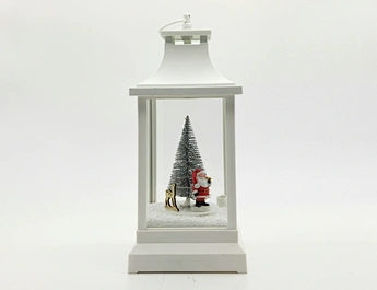 LED xmas snowing lantern