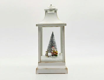 LED xmas snowing lantern