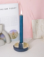 led flickering wax candle