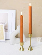 led flickering wax candle