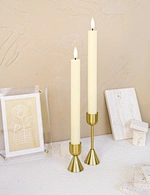 led flickering wax candle