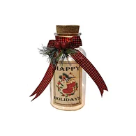 Glass sticker bottle with string light