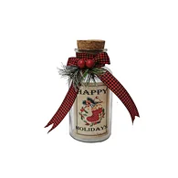 Glass sticker bottle with string light