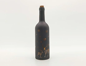 Glass bottle with string light
