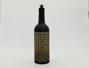 Glass bottle with string light