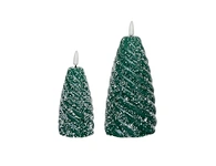LED holiday 3D flame wax candle