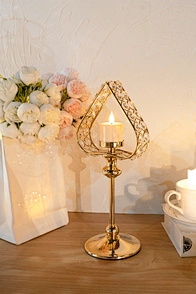 crystal candlestick holder