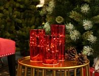 LED glass tube with string light
