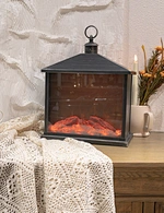 LED flameless fireplace