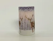 LED wax candle light with decal