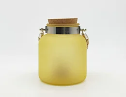 Glass Jar with rotating light
