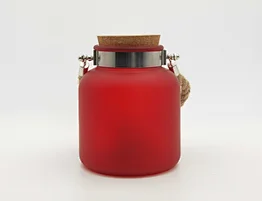 Glass Jar with rotating light