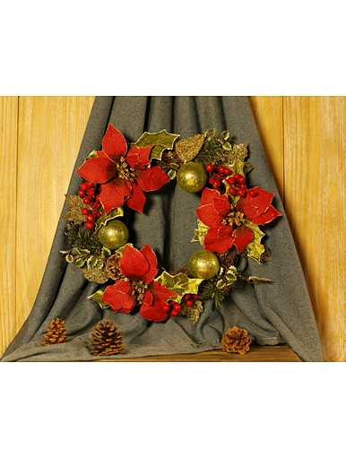Christmas Wreath with LED light chain