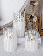 wax candle with led