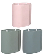 led light led candle night light cement light wax candle