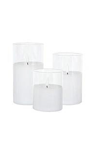 rechargeable flameless wax led candles