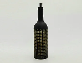 Glass bottle with string light
