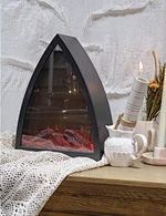 LED flameless fireplace