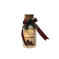 Glass sticker bottle with string light