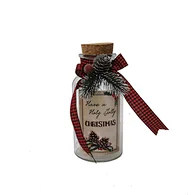 Glass sticker bottle with string light