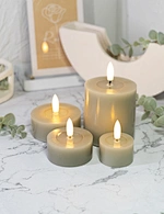 led flameless wax candles