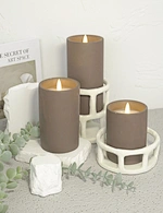 led light led candle night light cement light wax candle
