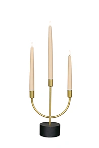 led taper candle white
