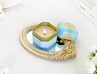 metal candle wax