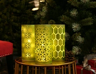 LED glass pot