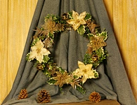 Christmas Wreath with LED light chain