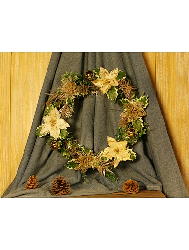 Christmas Wreath with LED light chain