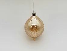 Led hanging glass decoration