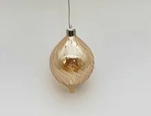 Led hanging glass decoration
