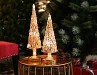 LED glass tree