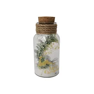 Glass silk printing bottle with string light