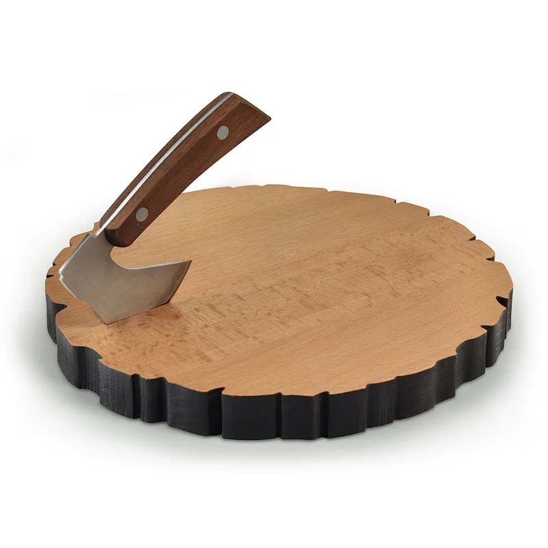 CHEESE LOG Board and Knife Set -