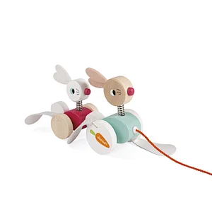 Early Learning and Motor Skills Toy with Flapping Feet Made of FSC Certified Beech and Cherry Wood for Ages 12 Months+