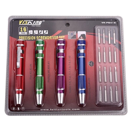 20PC Aluminium Screwdriver Holder & Bits Set