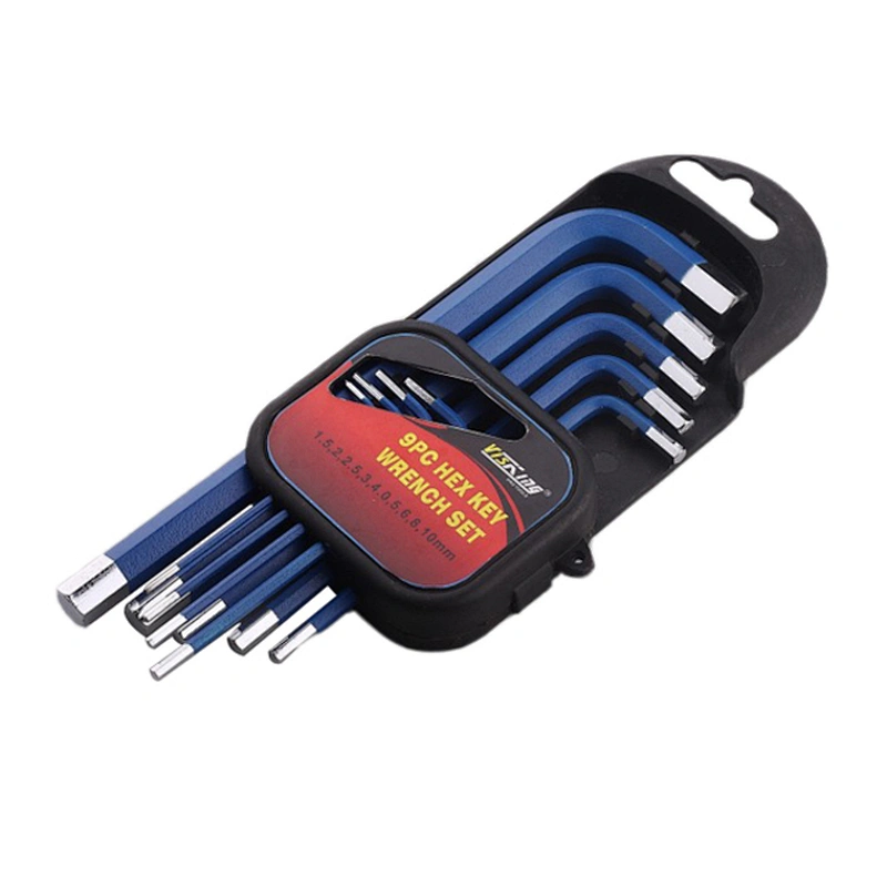 9pc Long arm hex key set