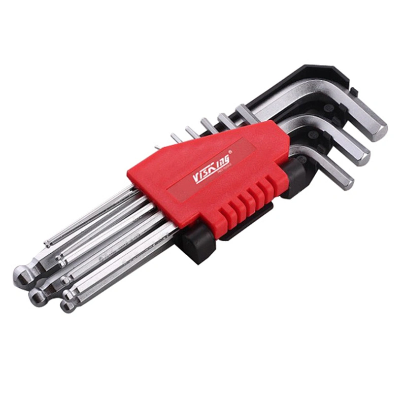 9pc Long arm ball point hex key set