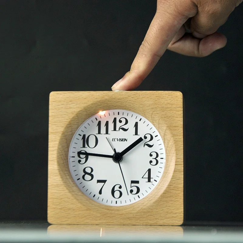 Alarm Clock  Beech Wood