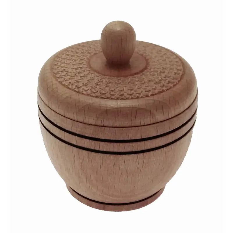 Wooden Storage Box with lid Decorative Handmade Natural Beech Wood Container - Salt Box - Spice Box - Jewelry Box