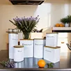 White Kitchen Canister Set