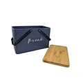 HOT sell Portable Metal blue Bread Box