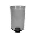 metal trash can