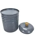 grey tea coffee and sugar canisters