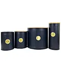 black tea coffee sugar canisters