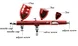 3 Cups New Design Airbrush with Hose (TJ-186ACF4K)